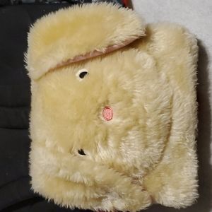 HALLMARK "Hello, Baby Bunny" Faux Fur Covered Book-9 Cardboard Pages